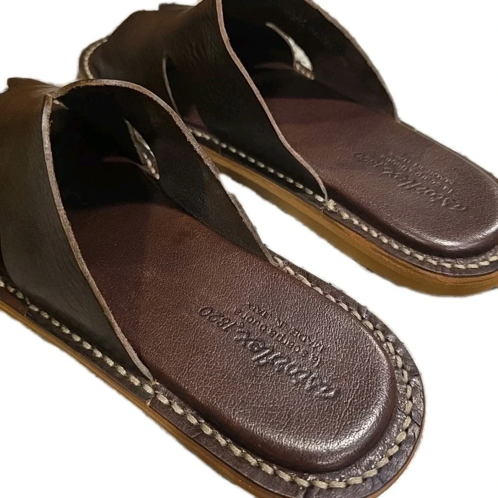 NICE Astorflex Haichflex Brown Leather Sandals Size 44 Made In Italy Vera Pelle